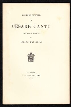 Lettere inedite di Cesare Cantù