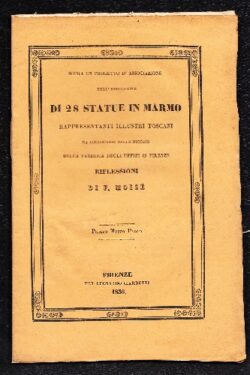 Sopra un progetto d'associazione pell'esecuzione di 28 Statue in marmo