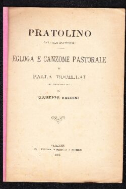 Pratolino capitolo d'anonimo