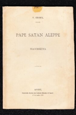 Pape Satan Aleppe. Macchietta. Edizione originale