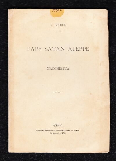 Pape Satan Aleppe. Macchietta. Edizione originale