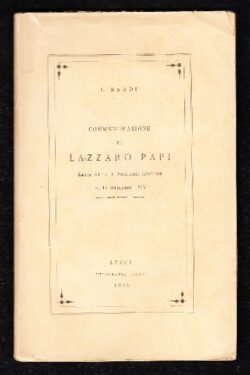 Commemorazione di Lazzaro Papi