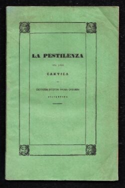 La Pestilenza del 1630. Cantica