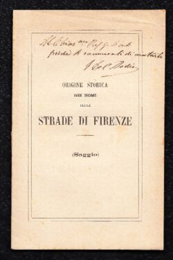 Le strade di Firenze, storia delle loro denominazioni e delle loro vicende