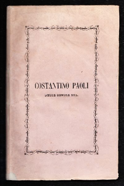 Costantino Paoli delle Scuole Pie
