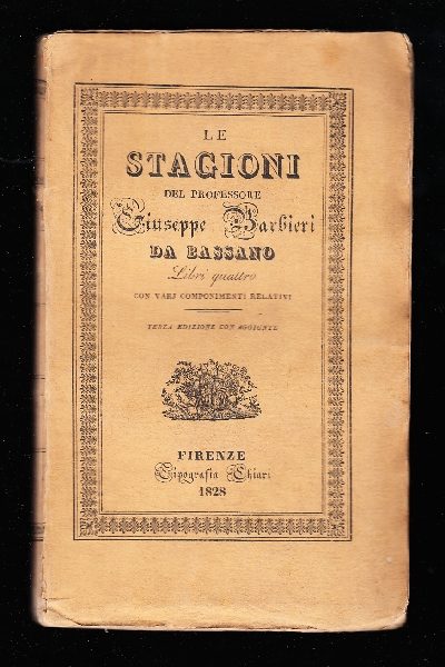 Le Stagioni del Professore Giuseppe Barbieri da Bassano