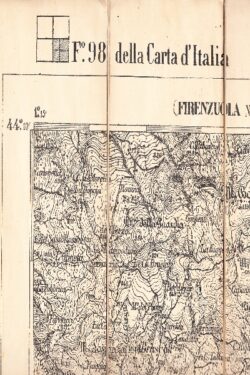 Carta d'Italia Carta Topografica. Foglio 98 della Carta D'Italia