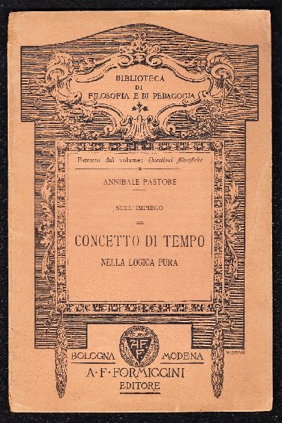 Sull'impiego del Concetto di Tempo nella Logica Pura