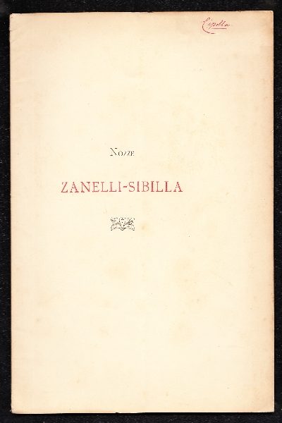 Briciole di Storia Scaligera Per Nozze Zanelli - Sibilla