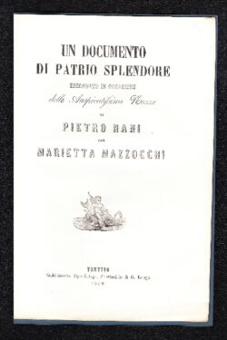 Giostra nella Piazza di S. Martino in Treviso nel Giovedì 25 Aprile 1481. Per nozze Nani - Mazzocchi