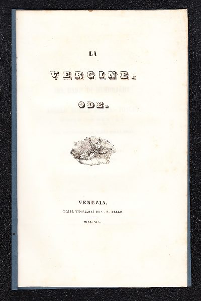 La Vergine, ode per Nozze