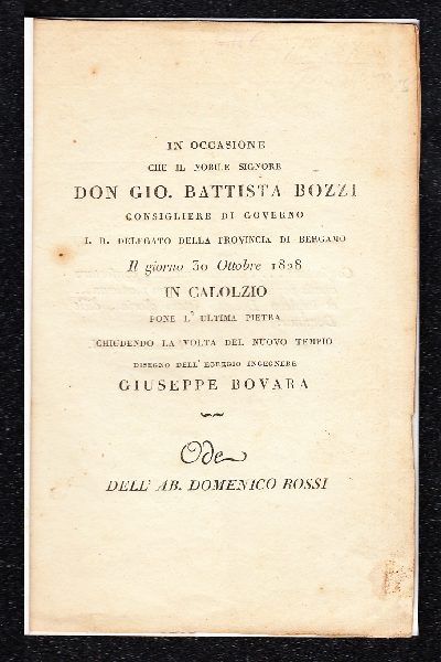 Ode di Domenico Rossi