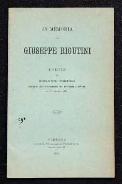 Parole in memoria di Giuseppe Rigutini
