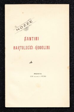 Colombina, monologo Per Nozze Santini Bartolucci - Godolini
