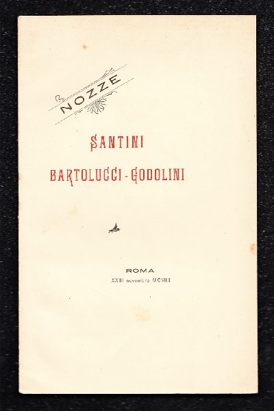 Colombina, monologo Per Nozze Santini Bartolucci - Godolini