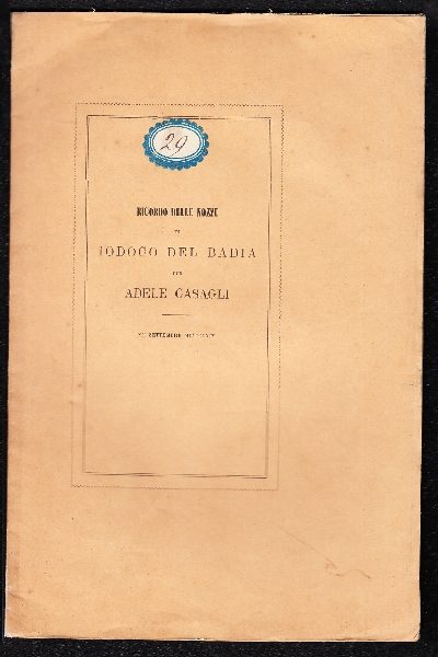 Cinque lettere di Francesco Morandini pittore detto Il Poppi