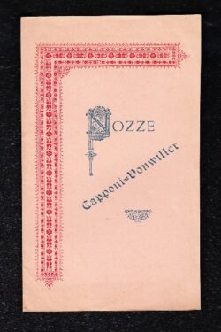 Nota sulla Nobile Casata dei Capponi, per  Nozze Capponi - Vonwiller