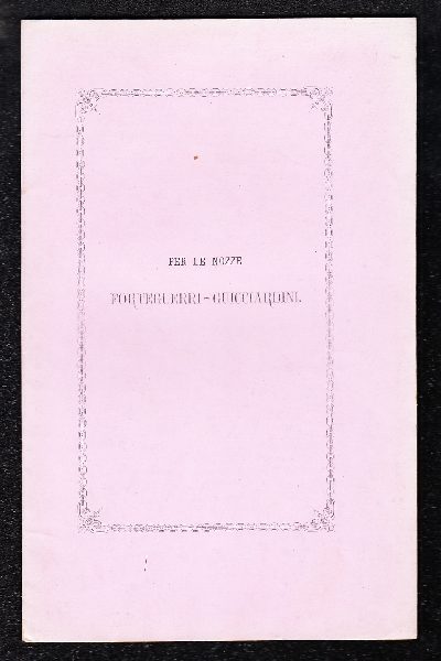 Una Lettera d'una Gentildonna Fiorentina del Secolo Decimoquinto