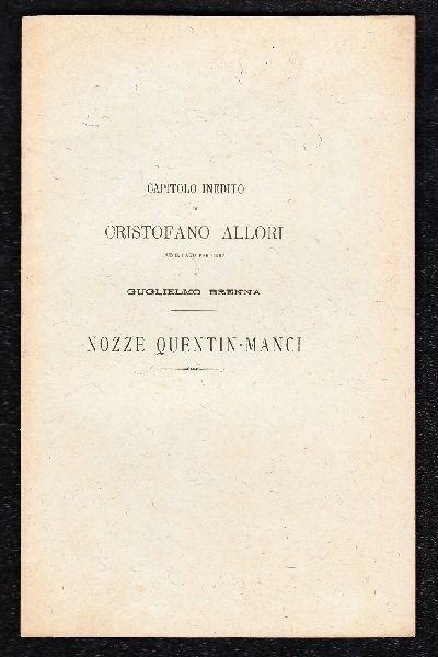 Capitolo inedito di Cristofano Allori