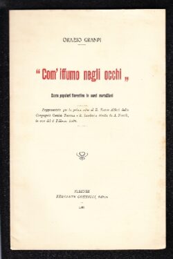 Com' iffumo negli occhi. Scene popolari fiorentine