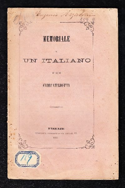 Memoriale di un Italiano a' suoi Compatriotti