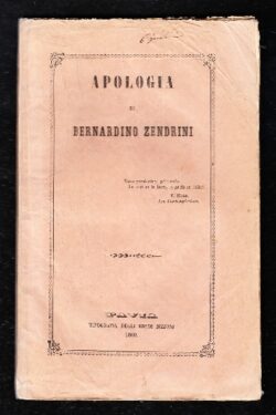 Apologia di Bernardino Zendrini