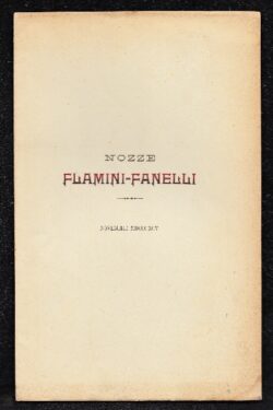 La discendenza di Geri Del Bello, per nozze Flamini - Fanelli