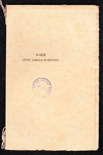 Tre lettere di Gianfrancesco Rambelli a Luigi Fornaciari