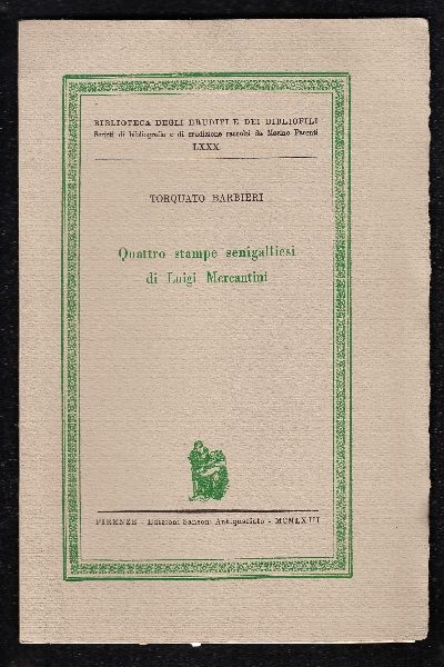 Quattro stampe senigalliesi di Luigi Mercantini