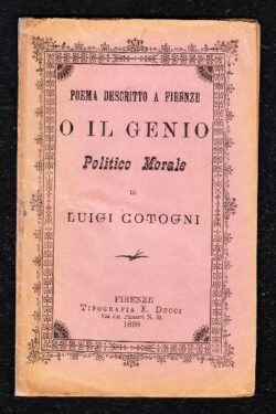 Poema descritto a Firenze, o il genio politico morale di Luigi Cotogni