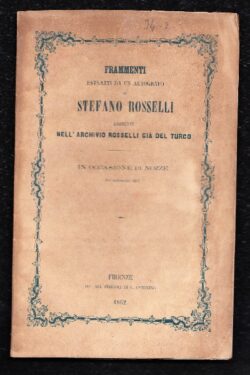 Frammenti estratti da un autografo di Stefano Rosselli