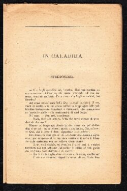 In Calabria, stregonerie