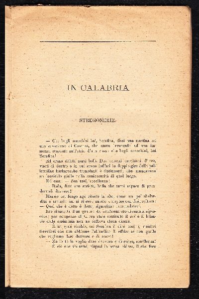 In Calabria, stregonerie