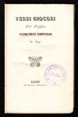Versi Giocosi di Domenico Ghinassi