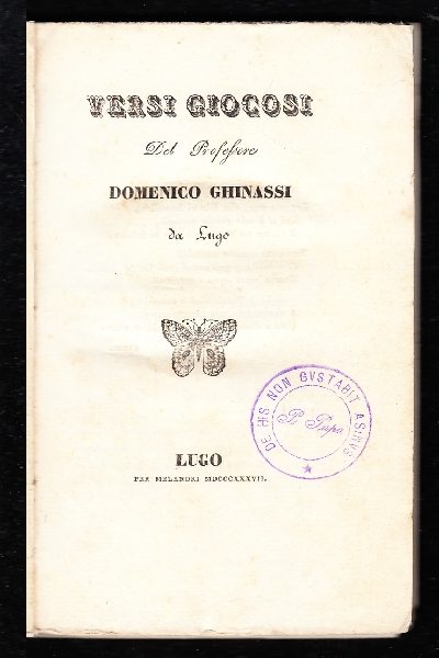 Versi Giocosi di Domenico Ghinassi