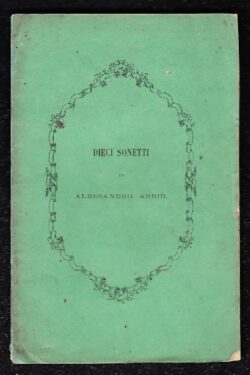 Dieci Sonetti di Alessandro Arbib