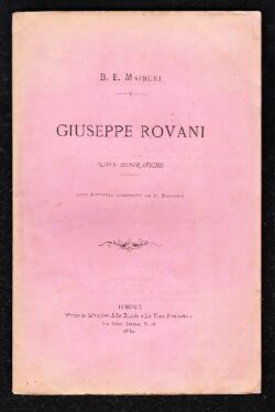 Giuseppe Rovani. Note biografiche