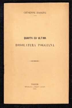 Quarta e ultima rosolatura poggiana