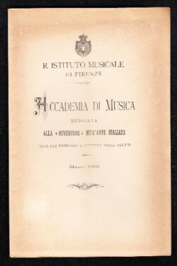 Accademia di Musica dedicata alla Ouverture nell'Arte Italiana