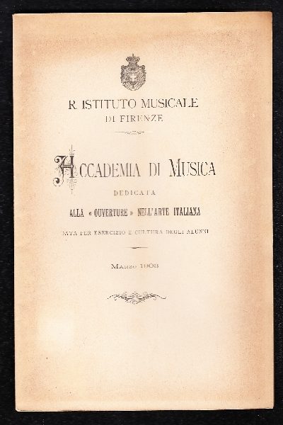 Accademia di Musica dedicata alla Ouverture nell'Arte Italiana