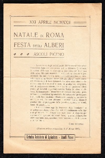 Cattedra ambulante di Agricoltura Ascoli Piceno