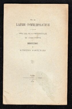 Per le Lapidi Commemorative inaugurate nella Sala del Consiglio Provinciale di Basilicata