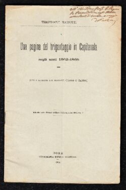 Una pagina del Brigantaggio in Capitanata negli Anni 1862 - 1865