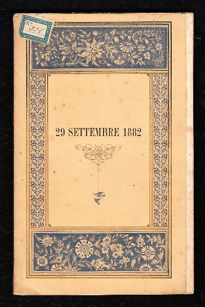 29 Settembre 1882 di Angelo De Gubernatis