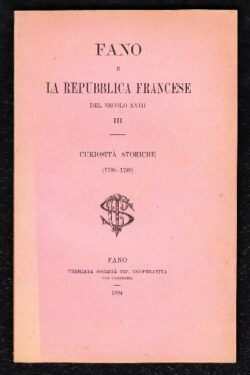 Fano e la Repubblica Francese del Secolo XVIII - III