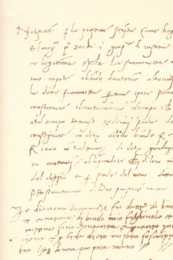 Scritta nuziale fra Bindo Altoviti e Fiammetta Soderini