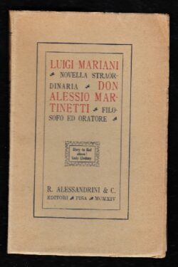 Novella Straordinaria - Don Alessio Martinetti filosofo e oratore