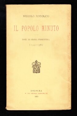 Il popolo minuto, note di storia fiorentina (1343-1378)