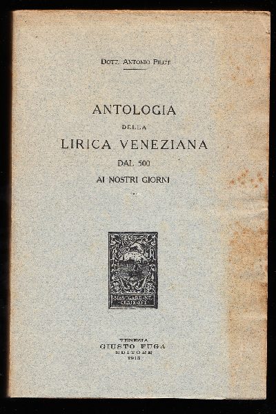 Antologia della Lirica Veneziana dal 500 ai nostri giorni