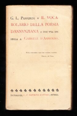 Il vocabolario della poesia dannunziana